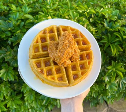 Chicken & Waffles Purse – Unique Wearable Art